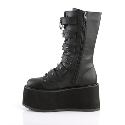 DemoniaCult Frauenstiefel DAMNED-225 BLK Vegan Leder