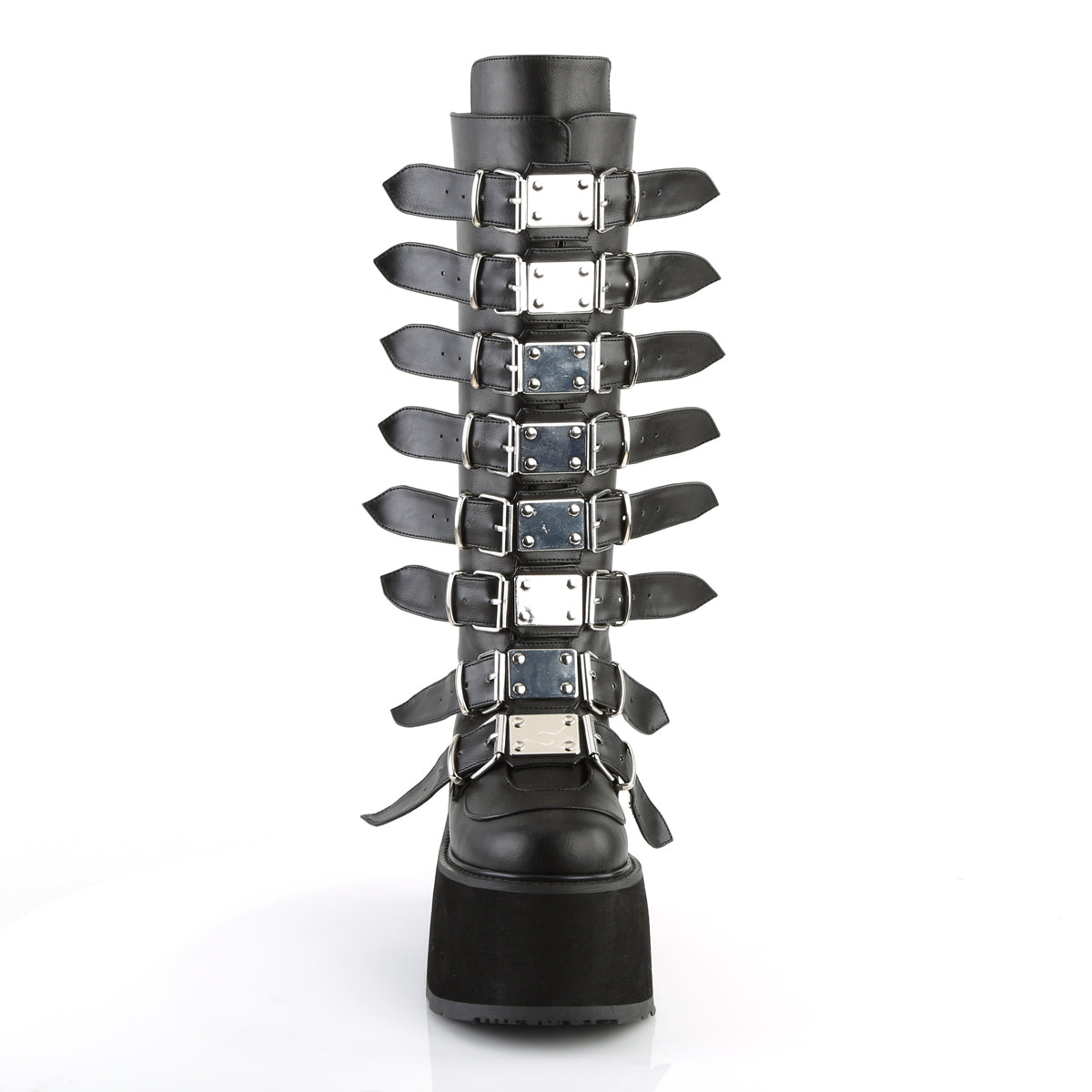 DemoniaCult Frauenstiefel DAMNED-318 BLK Vegan Leder
