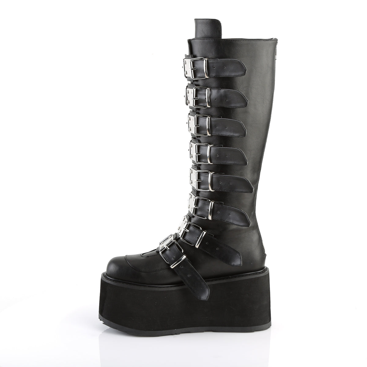 DemoniaCult Frauenstiefel DAMNED-318 BLK Vegan Leder