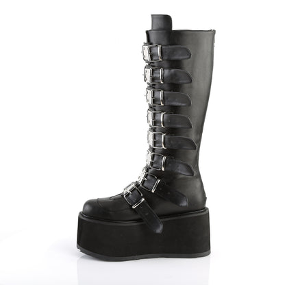 DemoniaCult Frauenstiefel DAMNED-318 BLK Vegan Leder