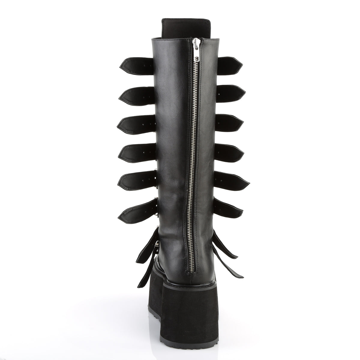 DemoniaCult Frauenstiefel DAMNED-318 BLK Vegan Leder
