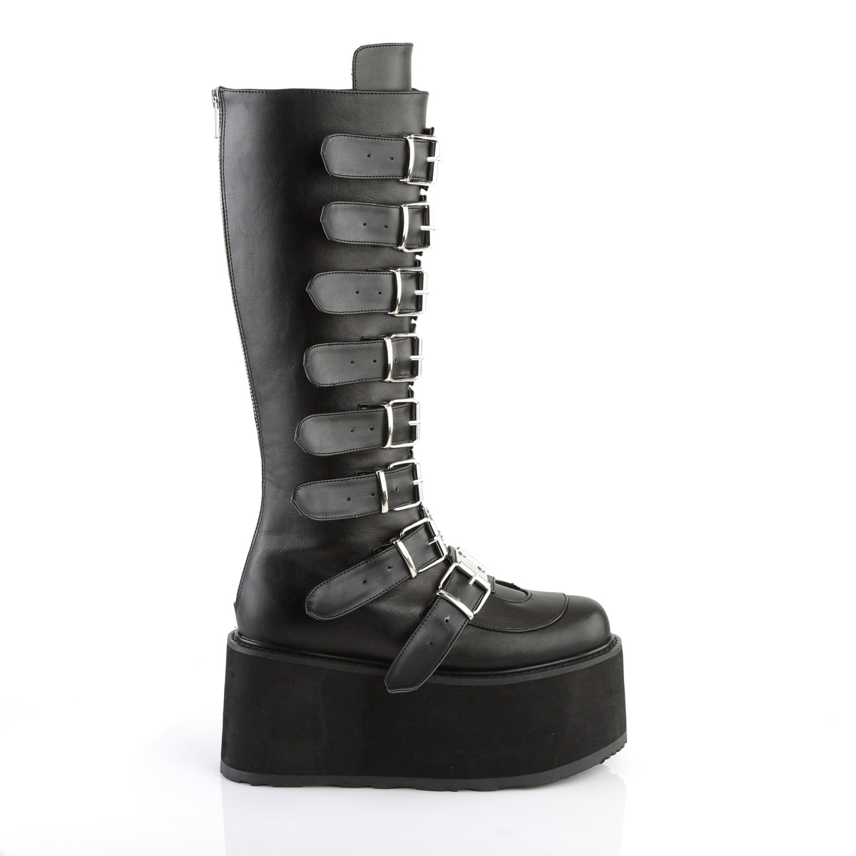 DemoniaCult Frauenstiefel DAMNED-318 BLK Vegan Leder