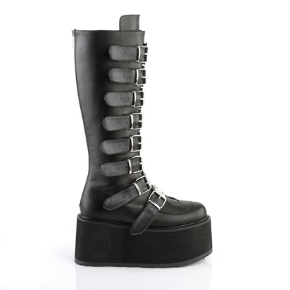 DemoniaCult Frauenstiefel DAMNED-318 BLK Vegan Leder