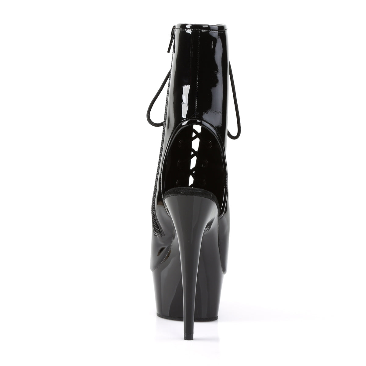 Pleaser Damen Knöchelstiefel DELIGHT-1016 blk pat / black