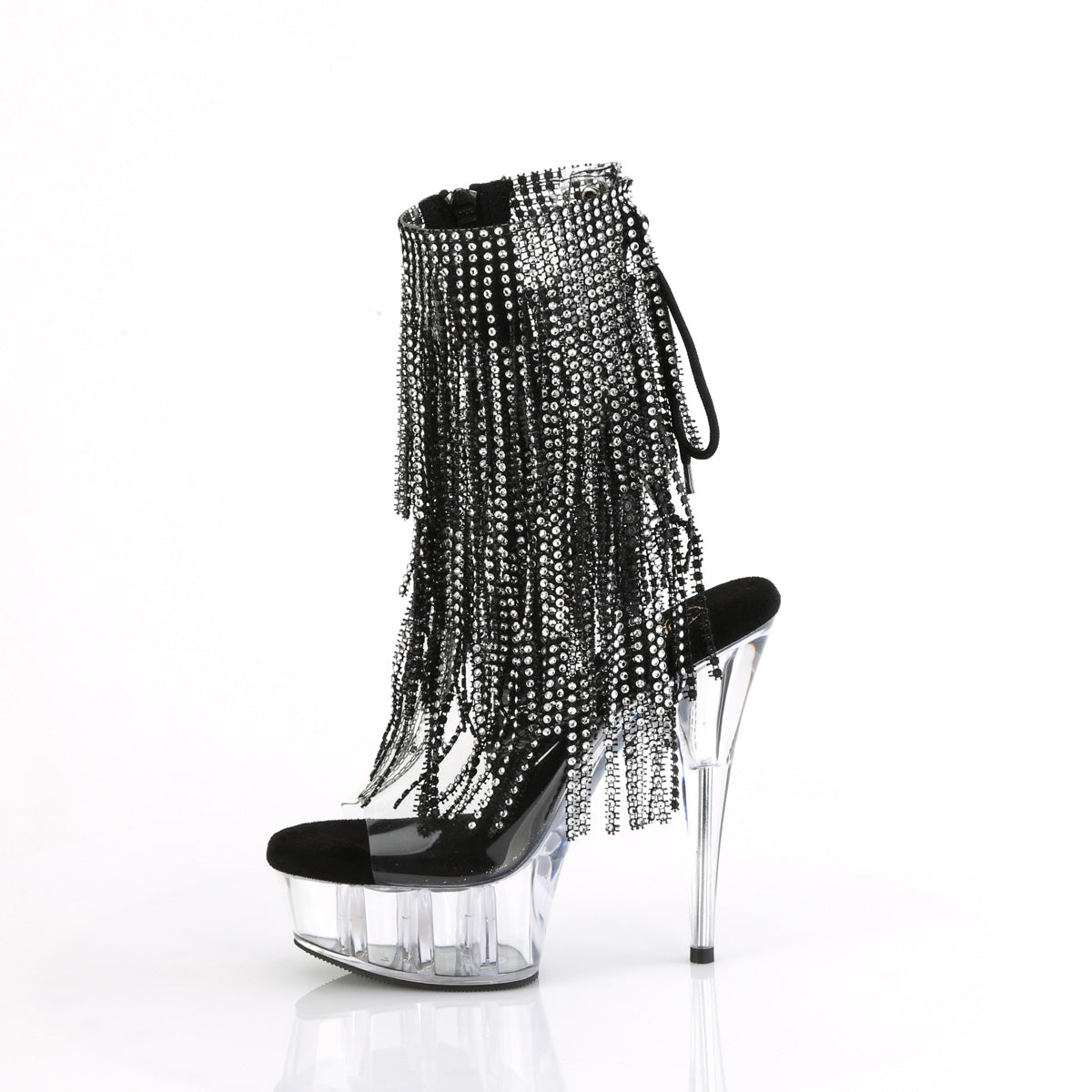 Pleaser   DELIGHT-1017RSF CLR-BLK/CLR