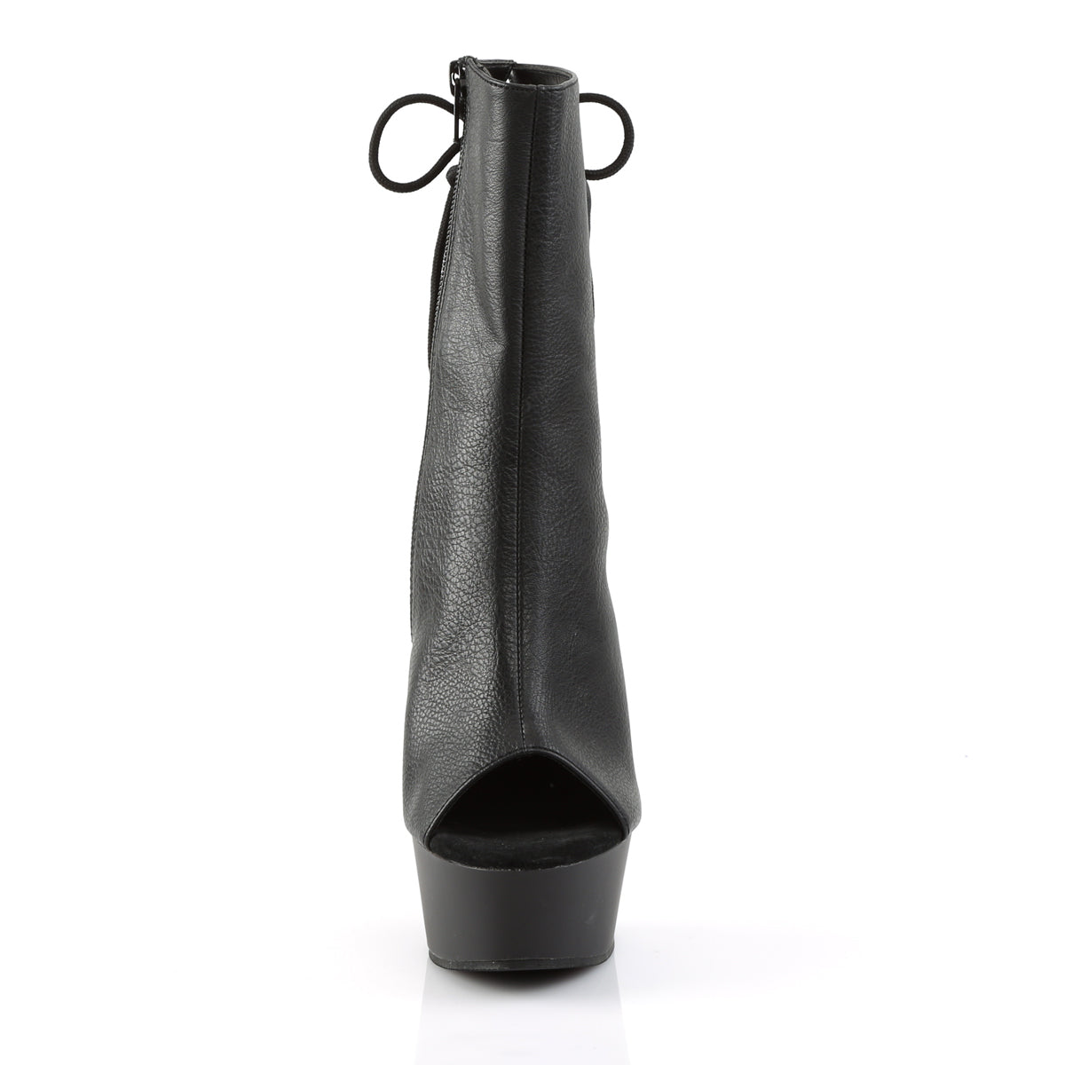 Pleaser Damen Knöchelstiefel DELIGHT-1018 BLK Faux Leder / BLK