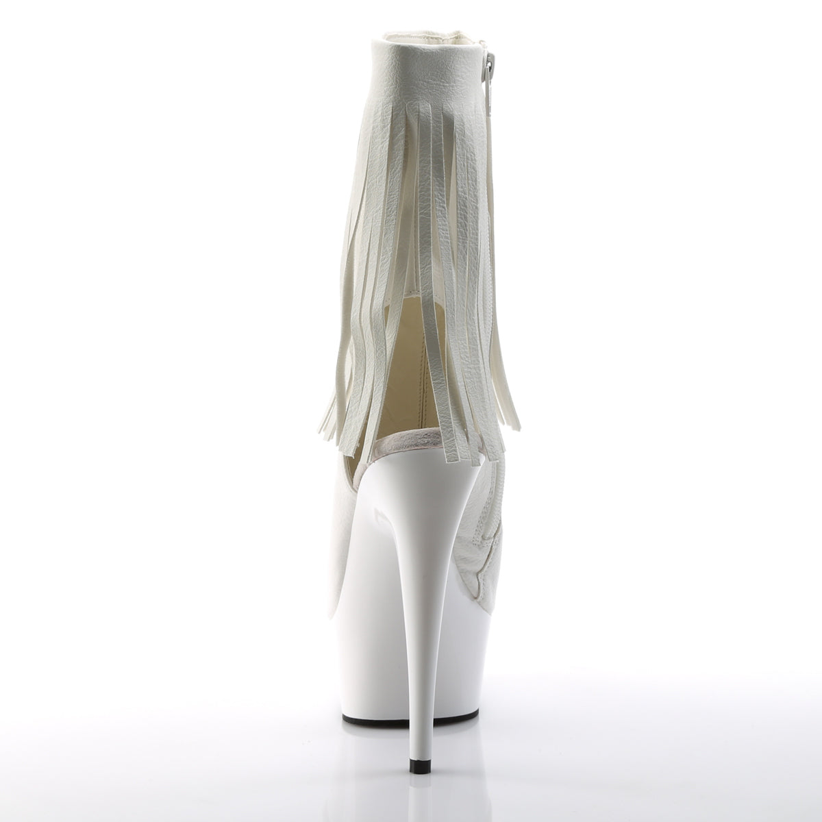 Pleaser Damen Knöchelstiefel DELIGHT-1019 WHT FAUX-Leder / WHT