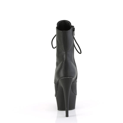 Pleaser   DELIGHT-1021 Blk Faux Leather/Blk Matte