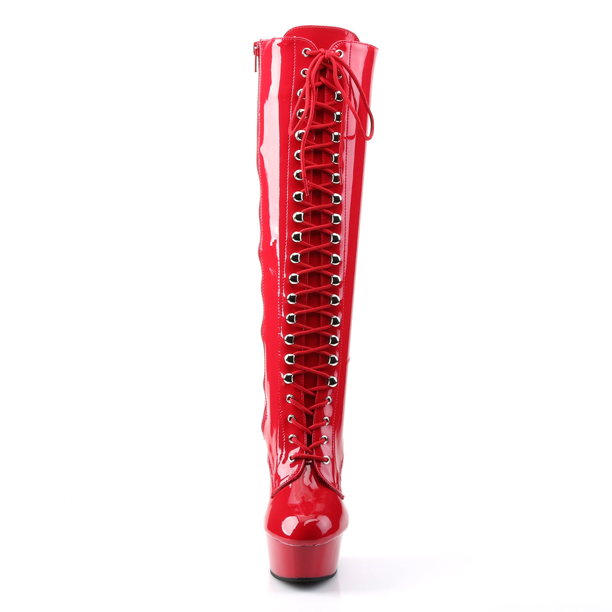 Pleaser Womens Boots. DELIGHT-2023 rot str th / rot