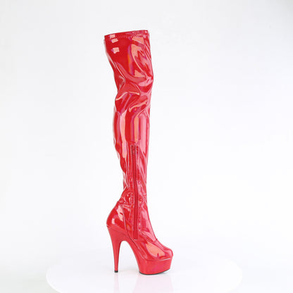 Pleaser   DELIGHT-3000HWR rotes Hologramm pat/m