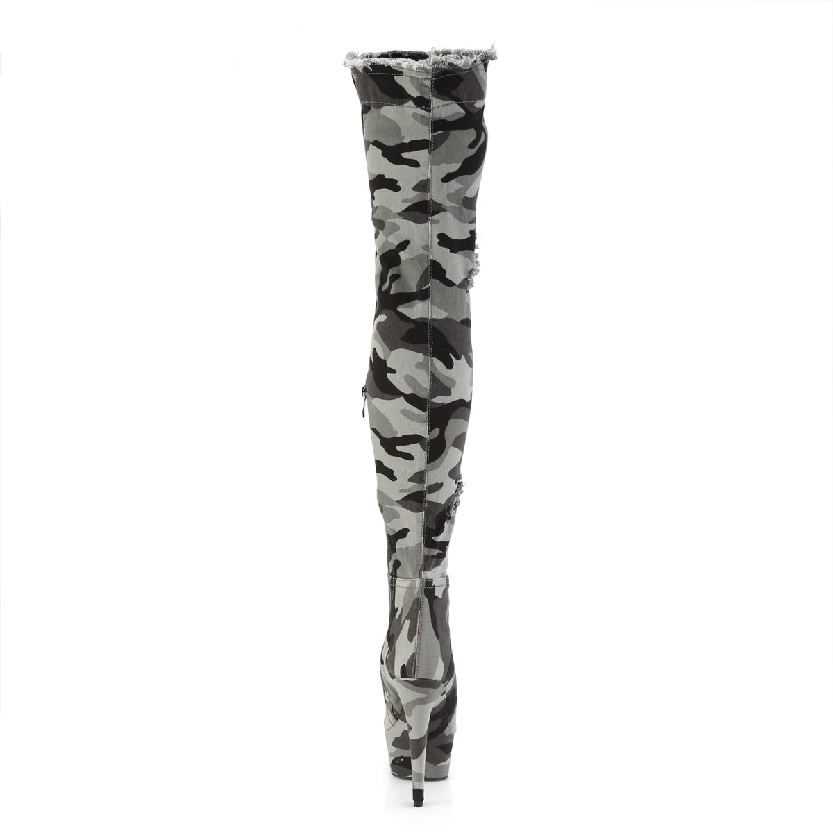 Pleaser Womens Boots DELIGHT-3005 Camo Str Fabric/Camo Str Fabric