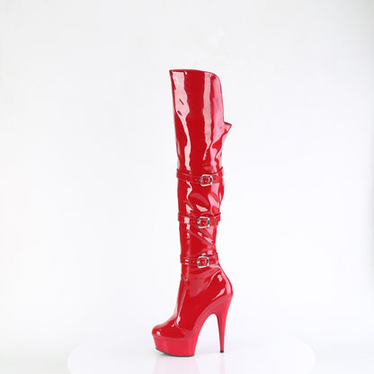 Pleaser   DELIGHT-3018 Red Str. Pat/Red