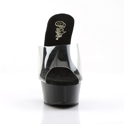 Pleaser Womens Sandals DELIGHT-601 Clr/Blk