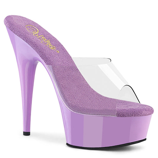 Pleaser Women's Platform Shoes DELIGHT-601 Clr/Lavender