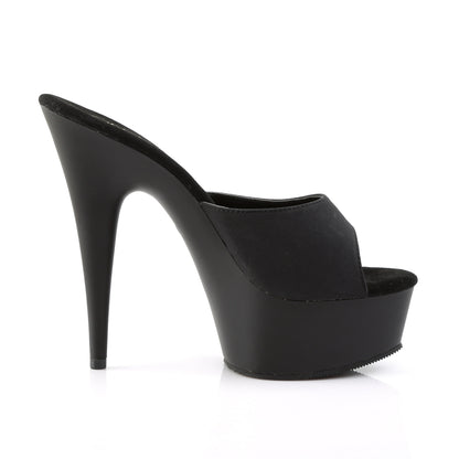 Pleaser Damen Sandalen DELIGHT-601PS BLK POTOSOIE / BLK MATTE
