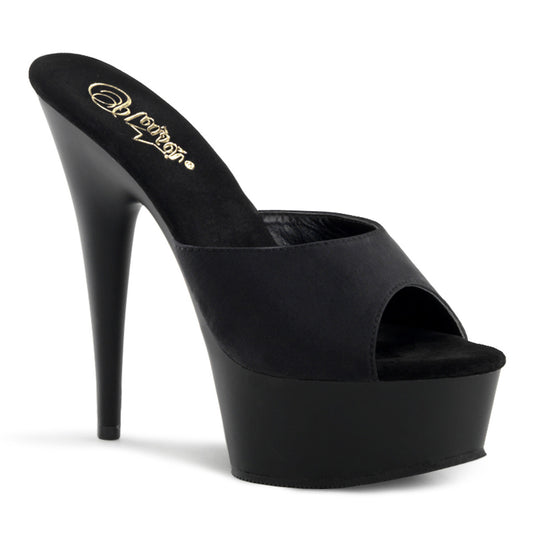 Pleaser Damen Sandalen DELIGHT-601PS BLK POTOSOIE / BLK MATTE