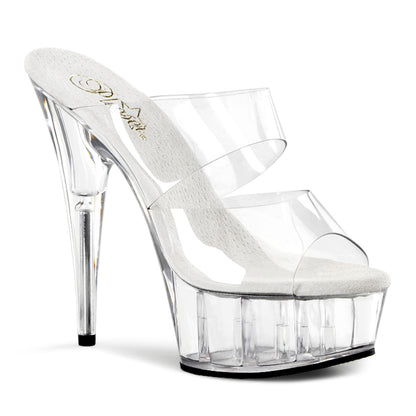 Pleaser Womens Sandals DELIGHT-602 Clr/Clr