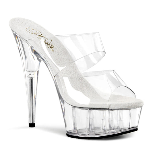 Pleaser Womens Sandals DELIGHT-602 Clr/Clr