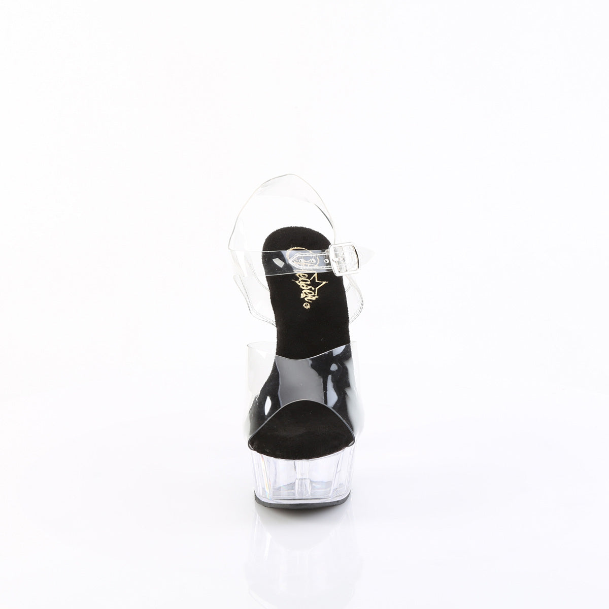 Pleaser Damen Sandalen DELIGHT-608 CLR-BLK / CLR