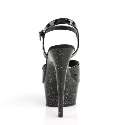 Pleaser Damen Sandalen DELIGHT-609mg BLK Pat / BLK