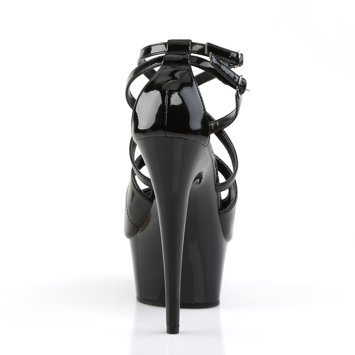 Pleaser Womens Sandals DELIGHT-612 Blk/Blk