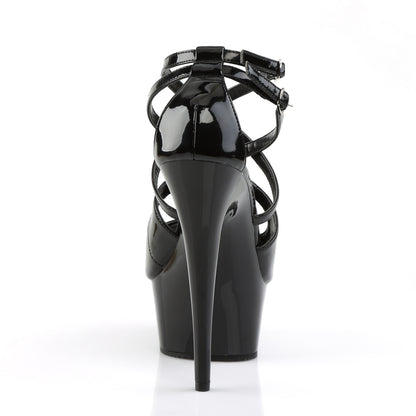 Pleaser Womens Sandals DELIGHT-612 Blk/Blk