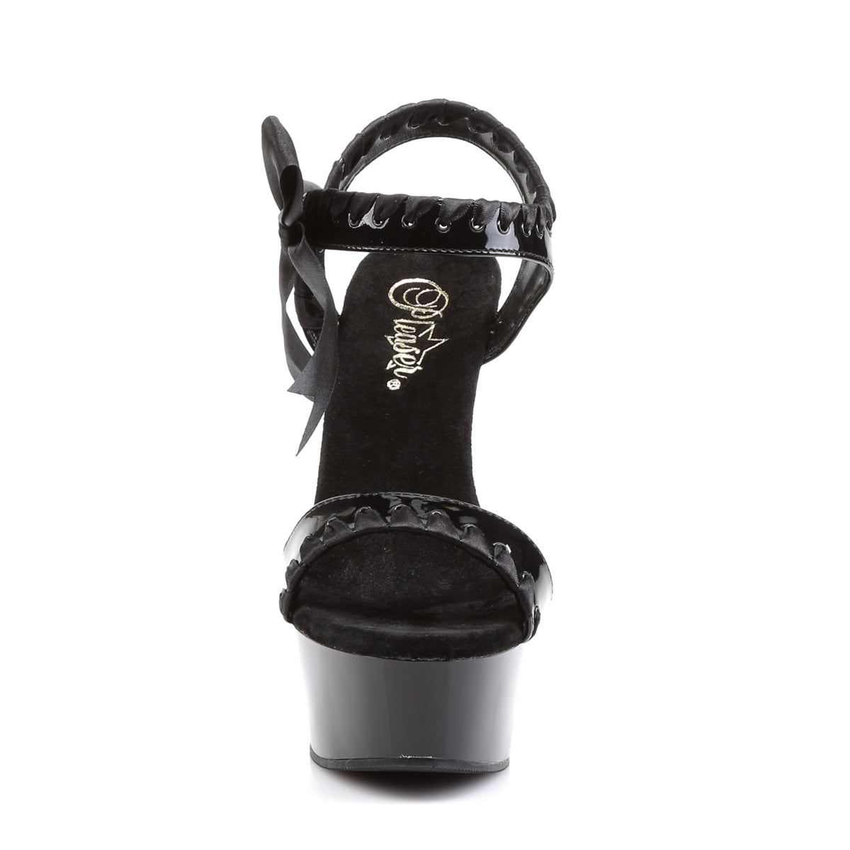Pleaser Damen Sandalen DELIGHT-615 BLK / BLK