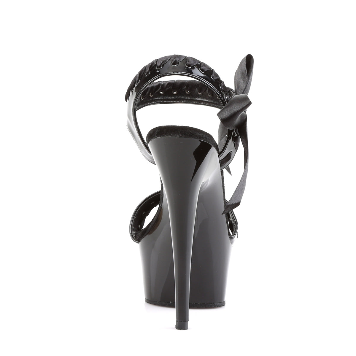 Pleaser Damen Sandalen DELIGHT-615 BLK / BLK
