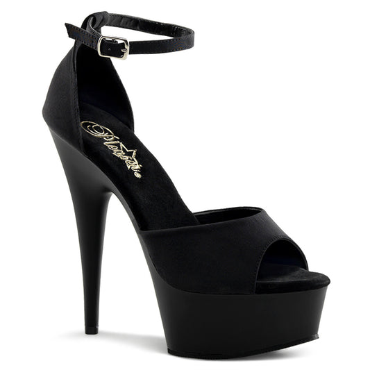 Pleaser Damen Sandalen DELIGHT-618PS BLK POTOSOIE / BLK MATTE