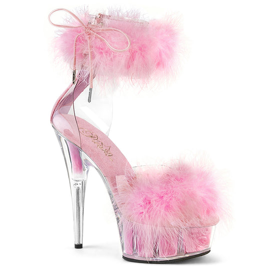 Pleaser   DELIGHT-624f CLR-B. Rosa Fell/m
