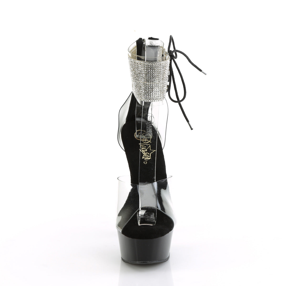Pleaser   DELIGHT-624RS CLR/BLK