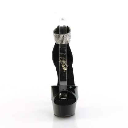 Pleaser   DELIGHT-625 blk pat/blk