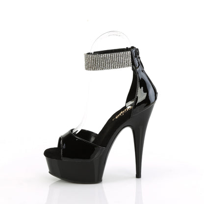 Pleaser   DELIGHT-625 blk pat/blk