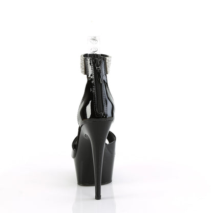 Pleaser   DELIGHT-625 blk pat/blk