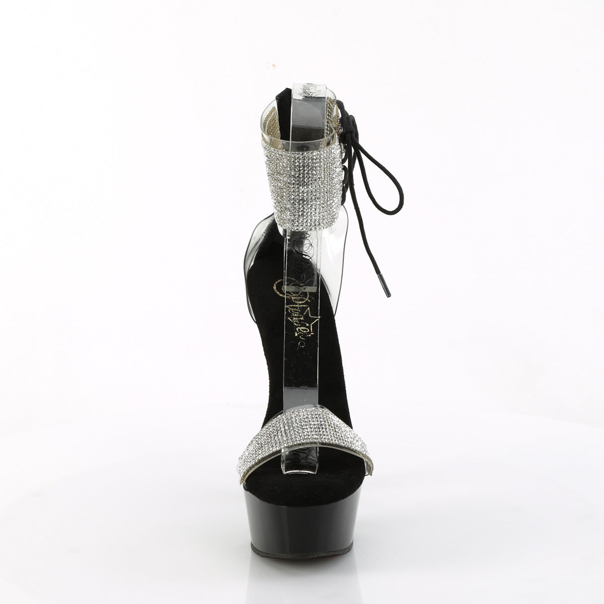 Pleaser   DELIGHT-627RS CLR-BLK/BLK