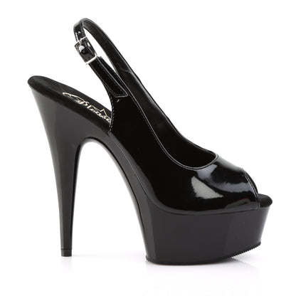 Pleaser Damen Sandalen DELIGHT-654 BLK / BLK