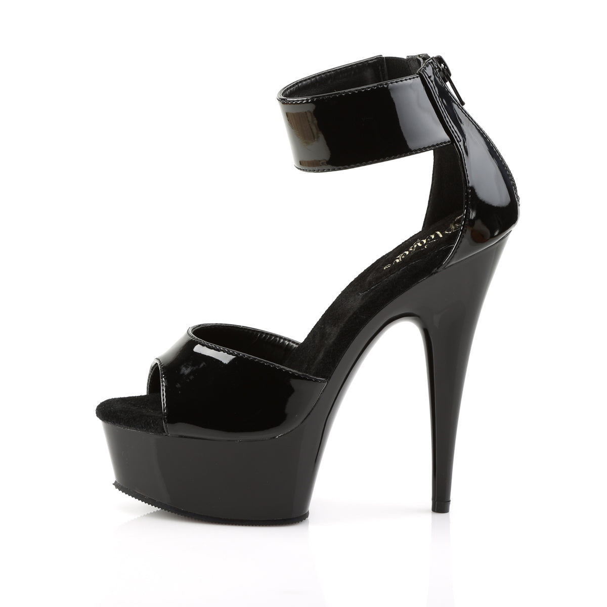 Pleaser Damen Sandalen DELIGHT-670-3 BLK / BLK