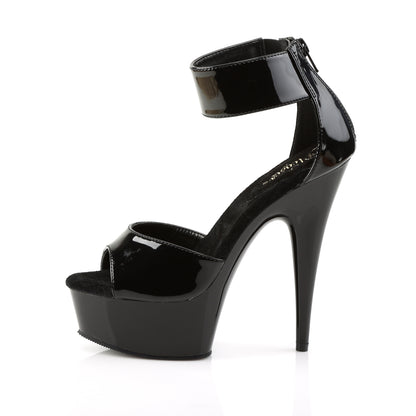 Pleaser Damen Sandalen DELIGHT-670-3 BLK / BLK