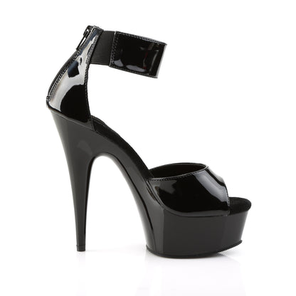 Pleaser Damen Sandalen DELIGHT-670-3 BLK / BLK