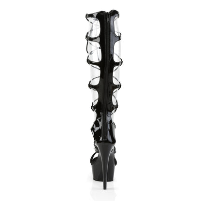 Pleaser Womens Sandals DELIGHT-698 Blk Pat/Blk