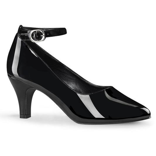 Pleaser Pink Label Frauenpumpen DIVINE-431 BLK Pat.