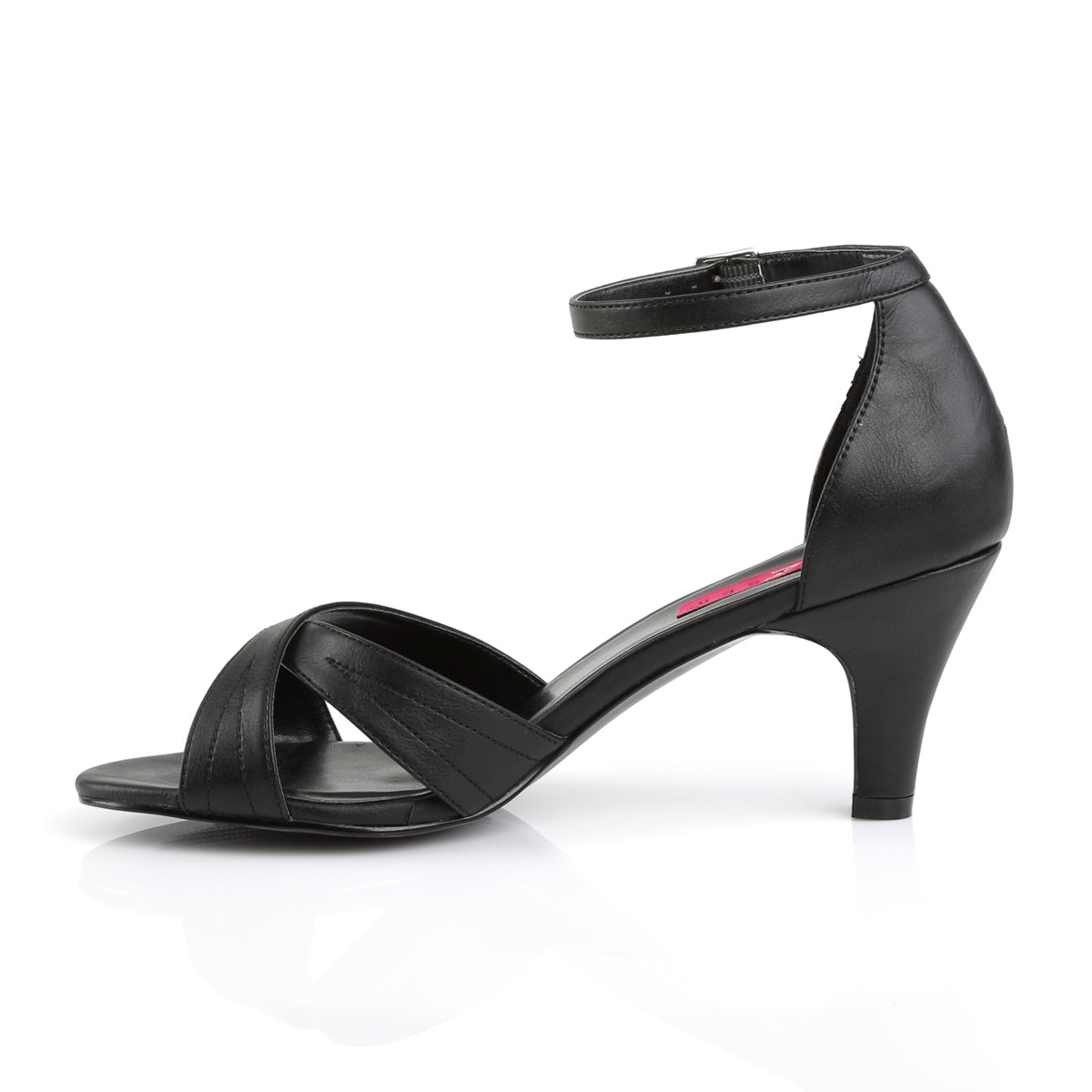 Pleaser Pink Label Damen  DIVINE-435 BLK Faux Leder
