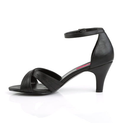 Pleaser Pink Label Damen  DIVINE-435 BLK Faux Leder