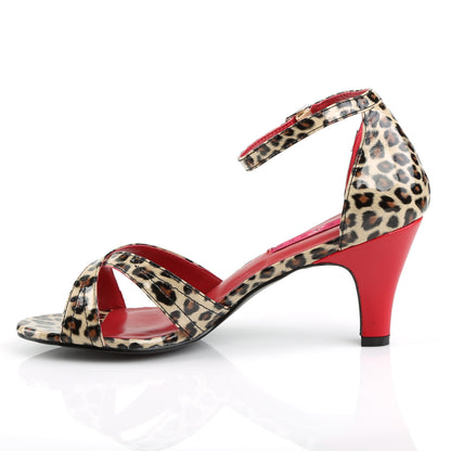 Pleaser Pink Label Frauenpumpen DIVINE-435 Gepard-Drucken Kunstleder