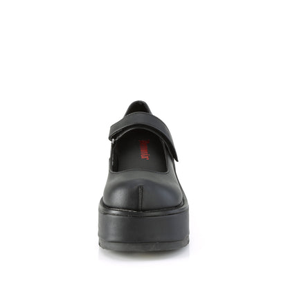 DemoniaCult Frauenpumpen DOLLIE-01 BLK Vegan Leder