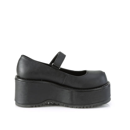 DemoniaCult Frauenpumpen DOLLIE-01 BLK Vegan Leder