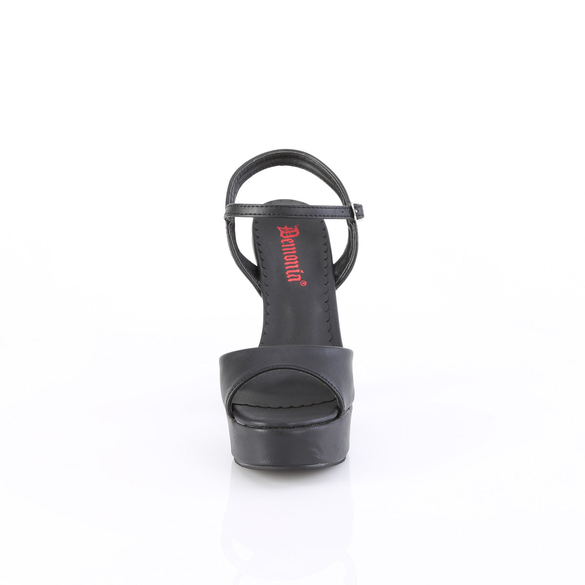 DemoniaCult Frauen Sandalen DOLLY-09 BLK Vegan Leder