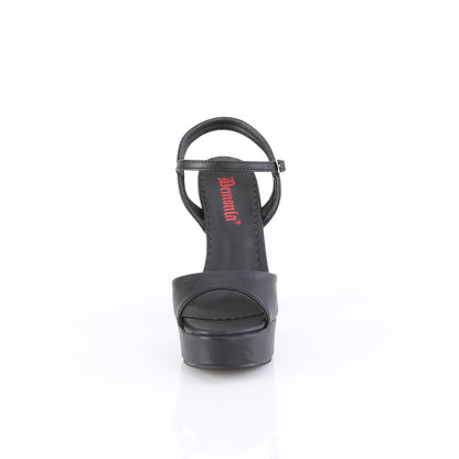 DemoniaCult Frauen Sandalen DOLLY-09 BLK Vegan Leder