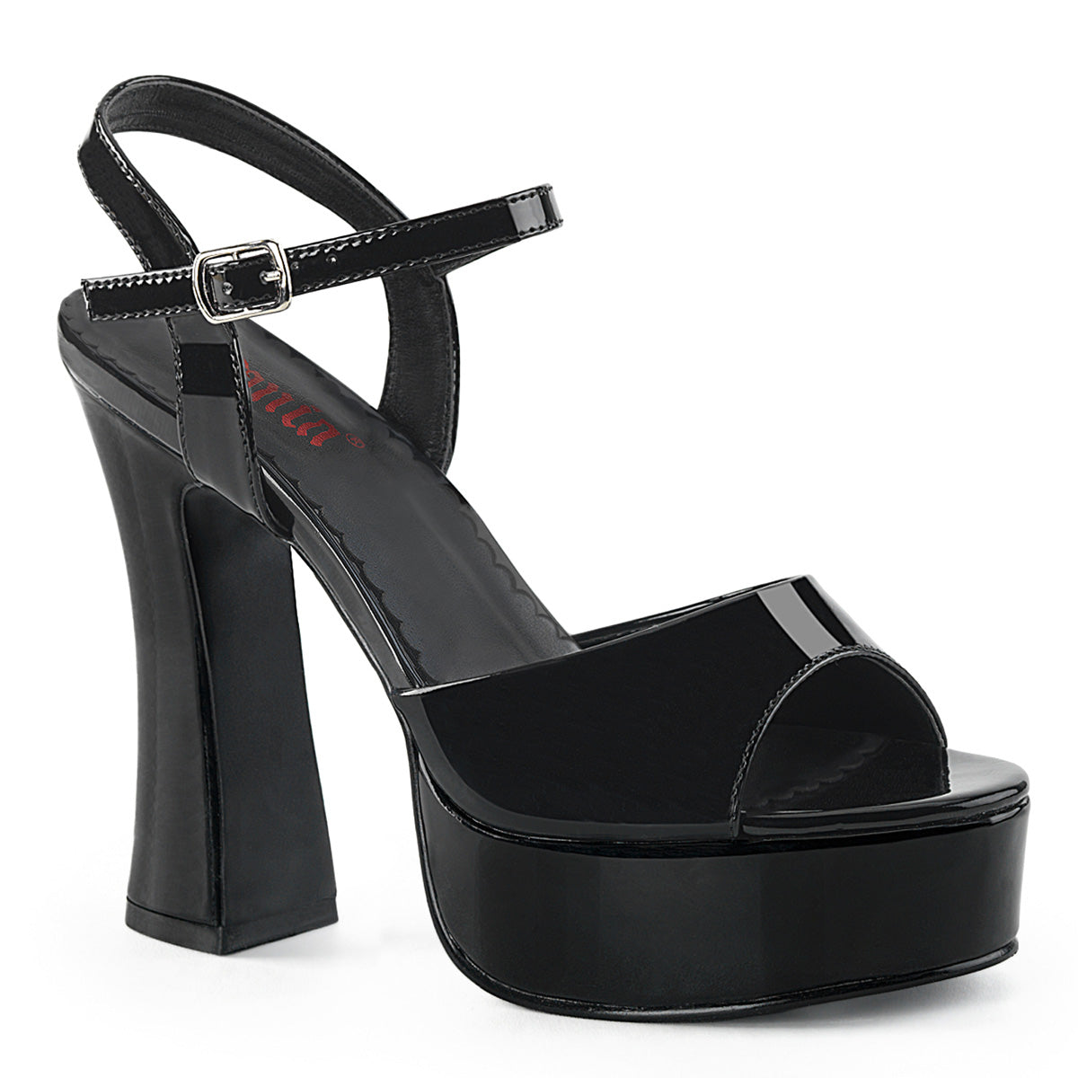 DemoniaCult Frauen Sandalen DOLLY-09 Blk Pat