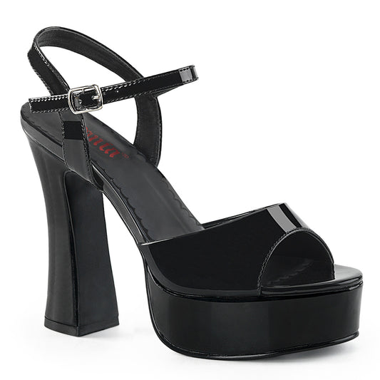 DemoniaCult Frauen Sandalen DOLLY-09 Blk Pat